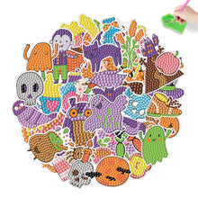 Load image into Gallery viewer, 4Pcs Dot Drill Sticker Art Craft Rhinestone Halloween Sticker for Kid Adult Gift
