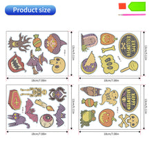 Load image into Gallery viewer, 4Pcs Dot Drill Sticker Art Craft Rhinestone Halloween Sticker for Kid Adult Gift
