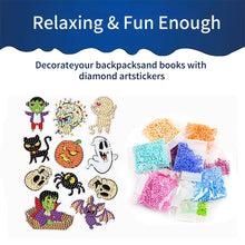 Load image into Gallery viewer, 4Pcs Dot Drill Sticker Art Craft Rhinestone Halloween Sticker for Kid Adult Gift

