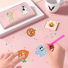 Load image into Gallery viewer, 4Pcs Dot Drill Sticker Art Craft Rhinestone Halloween Sticker for Kid Adult Gift
