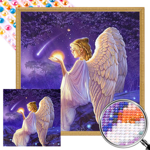 Winged Angel 40*40CM(Picture) Full Round Drill Diamond Painting