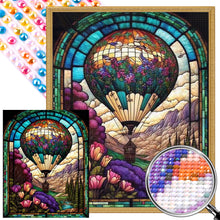 Load image into Gallery viewer, Hot Air Balloon Glass Painting 40*50CM(Picture) Full Round Drill Diamond Painting
