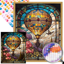 Load image into Gallery viewer, Hot Air Balloon Glass Painting 40*50CM(Picture) Full Round Drill Diamond Painting
