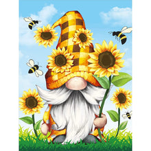 Load image into Gallery viewer, Sunflower Gnome 30*40CM(Canvas) Full Round Drill Diamond Painting
