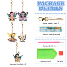 Load image into Gallery viewer, DIY Diamond Art Keychains Double Sided Full Drill Mosaic Making Lady Bag Pendant
