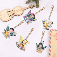 Load image into Gallery viewer, DIY Diamond Art Keychains Double Sided Full Drill Mosaic Making Lady Bag Pendant
