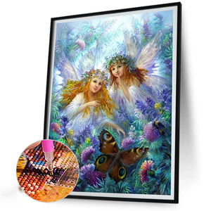 Angel Girl 40*55CM(Picture) Full Round Drill Diamond Painting