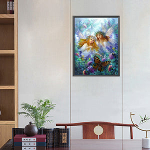 Angel Girl 40*55CM(Picture) Full Round Drill Diamond Painting