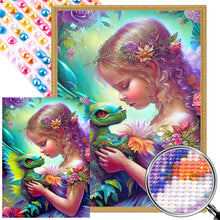 Load image into Gallery viewer, Angel Girl 40*55CM(Picture) Full Round Drill Diamond Painting
