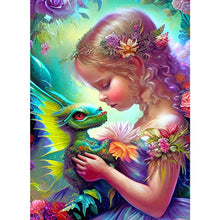 Load image into Gallery viewer, Angel Girl 40*55CM(Picture) Full Round Drill Diamond Painting
