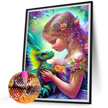 Load image into Gallery viewer, Angel Girl 40*55CM(Picture) Full Round Drill Diamond Painting
