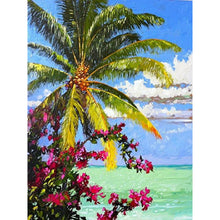 Load image into Gallery viewer, Coconut Beach 30*40CM(Canvas) Full Round Drill Diamond Painting
