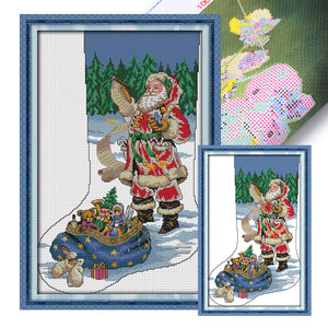 Santa Claus (29*43CM) 16CT 2 Stamped Cross Stitch
