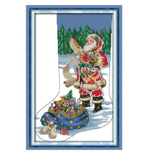 Load image into Gallery viewer, Santa Claus (29*43CM) 16CT 2 Stamped Cross Stitch
