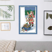 Load image into Gallery viewer, Santa Claus (29*43CM) 16CT 2 Stamped Cross Stitch
