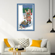 Load image into Gallery viewer, Santa Claus (29*43CM) 16CT 2 Stamped Cross Stitch
