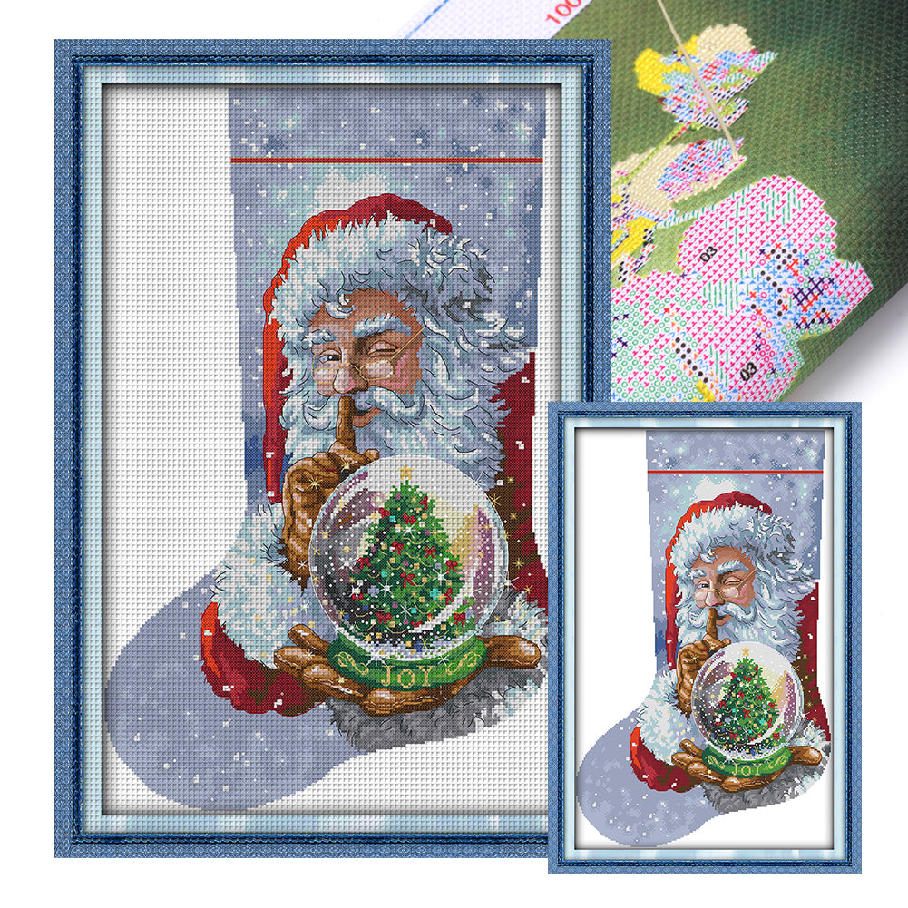 Santa Claus (33*49CM) 16CT 2 Stamped Cross Stitch