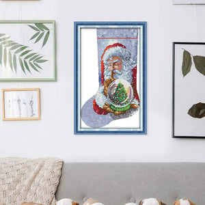 Santa Claus (33*49CM) 16CT 2 Stamped Cross Stitch