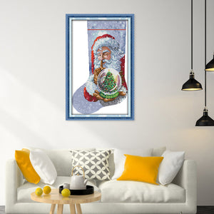 Santa Claus (33*49CM) 16CT 2 Stamped Cross Stitch