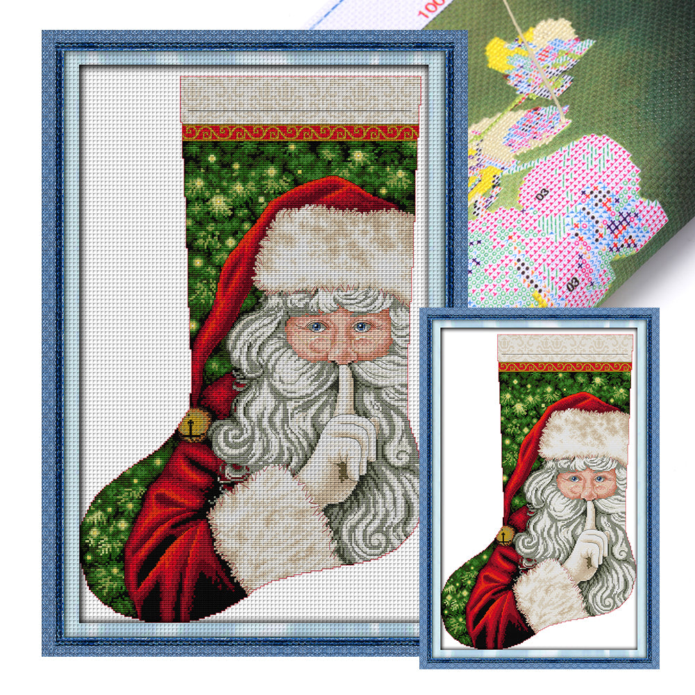 Santa Claus (37*53CM) 16CT 2 Stamped Cross Stitch
