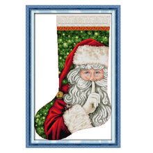 Load image into Gallery viewer, Santa Claus (37*53CM) 16CT 2 Stamped Cross Stitch
