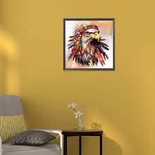 Load image into Gallery viewer, Indian Style Eagle 30*30CM(Canvas) Full Round Drill Diamond Painting
