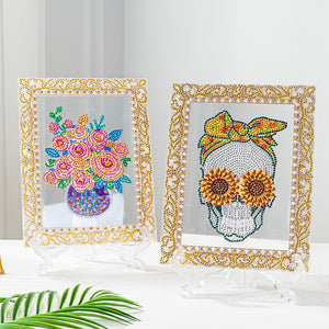 DIY Diamond Acrylic Wall Art Pictures Colour Box Packaging (Sunflower Skull)