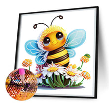 Load image into Gallery viewer, Little Bee 30*30CM(Canvas) Partial Special Shaped Drill Diamond Painting
