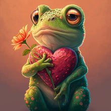 Load image into Gallery viewer, Love Frog 30*30CM(Canvas) Full Round Drill Diamond Painting
