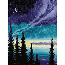 Load image into Gallery viewer, Woods Starry Night 30*40CM(Canvas) Full Round Drill Diamond Painting
