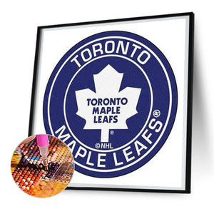 Nfl Toronto Maple Leafs 30*30CM(Canvas) Full Round Drill Diamond Painting