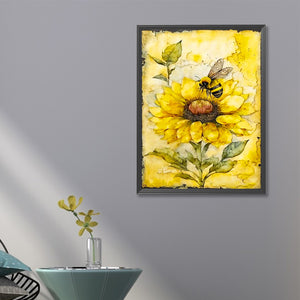 Honey Bee 40*60CM(Canvas) Full Round Drill Diamond Painting