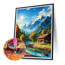 Load image into Gallery viewer, Mountain Stream 30*40CM(Canvas) Full Round Drill Diamond Painting
