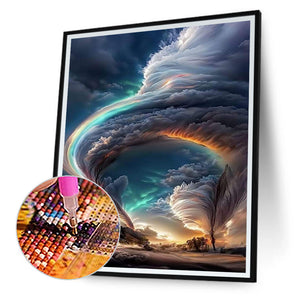 Tornado 30*40CM(Canvas) Full Round Drill Diamond Painting