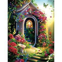 Load image into Gallery viewer, Garden House 30*40CM(Canvas) Partial Special Shaped Drill Diamond Painting
