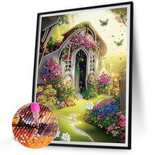 Load image into Gallery viewer, Garden House 30*40CM(Canvas) Partial Special Shaped Drill Diamond Painting
