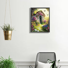 Load image into Gallery viewer, Garden House 30*40CM(Canvas) Partial Special Shaped Drill Diamond Painting
