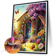 Load image into Gallery viewer, Garden House 30*40CM(Canvas) Partial Special Shaped Drill Diamond Painting
