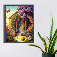 Load image into Gallery viewer, Garden House 30*40CM(Canvas) Partial Special Shaped Drill Diamond Painting
