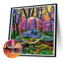 Load image into Gallery viewer, Water Drop Forest Magnifying Glass 30*30CM(Canvas) Full Round Drill Diamond Painting
