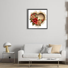 Load image into Gallery viewer, Love Rose Herb 30*30CM(Canvas) Full Round Drill Diamond Painting
