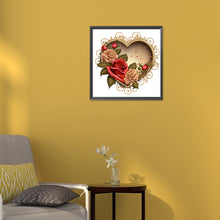 Load image into Gallery viewer, Love Rose Herb 30*30CM(Canvas) Full Round Drill Diamond Painting
