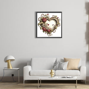 Love Rose Herb 30*30CM(Canvas) Full Round Drill Diamond Painting