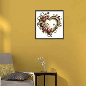 Love Rose Herb 30*30CM(Canvas) Full Round Drill Diamond Painting