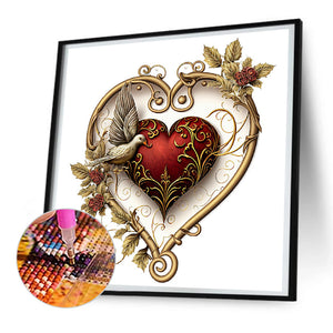 Love Rose Herb 30*30CM(Canvas) Full Round Drill Diamond Painting