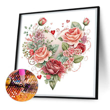 Load image into Gallery viewer, Love Rose Herb 30*30CM(Canvas) Full Round Drill Diamond Painting
