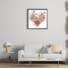 Load image into Gallery viewer, Love Rose Herb 30*30CM(Canvas) Full Round Drill Diamond Painting
