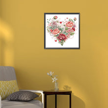 Load image into Gallery viewer, Love Rose Herb 30*30CM(Canvas) Full Round Drill Diamond Painting
