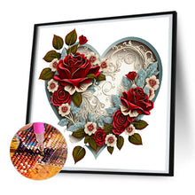 Load image into Gallery viewer, Love Rose Herb 30*30CM(Canvas) Full Round Drill Diamond Painting
