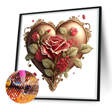 Load image into Gallery viewer, Love Rose Herb 30*30CM(Canvas) Full Round Drill Diamond Painting
